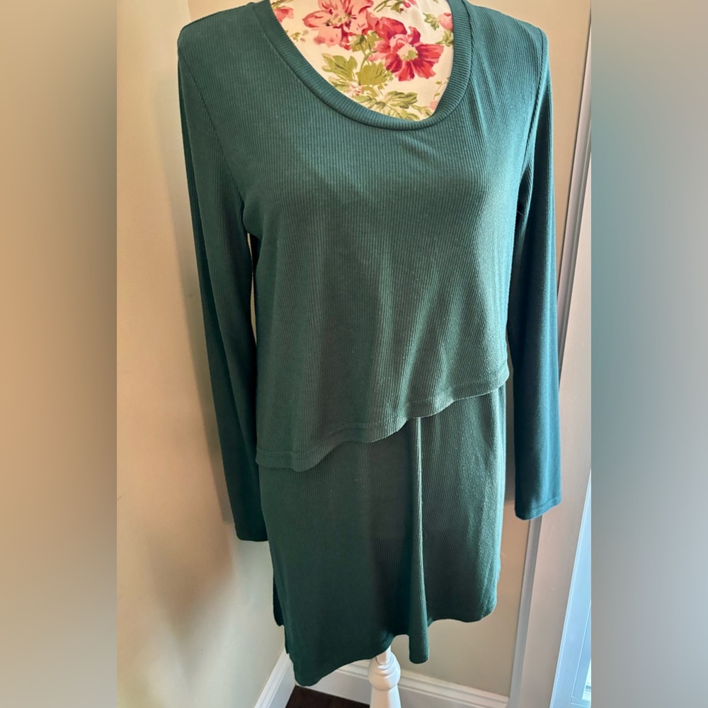 Latched Mama Green Long Sleeve Top